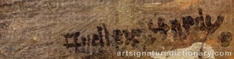 Authentic signature by Dudley HARDY on Painting/Watercolour artwork