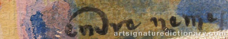 Signature by Endre NEMES