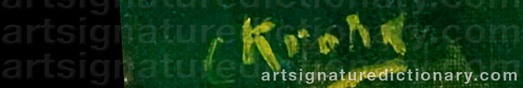 Signature by Christian KROHG