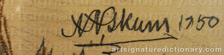 Signature by Nils Nilsson (Sami Artist) SKUM