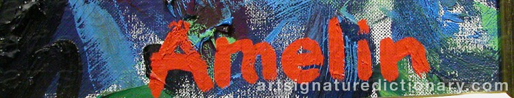 Forged signature of Albin AMELIN