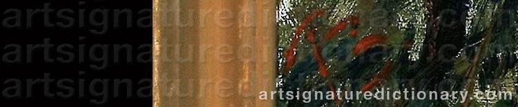 Authentic signature by Peter ROSTRUP BØYESEN on artwork