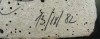 Close-up details showing Joan MIRO signature forgery characteristics