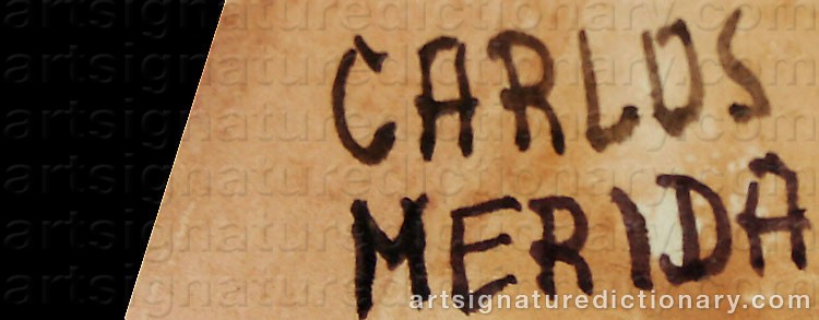 Signature by Carlos MÉRIDA