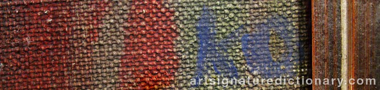 Authentic signature by Kerstin OSTWALD on artwork