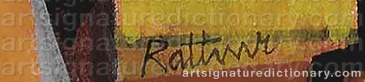 Signature by Abraham RATTNER