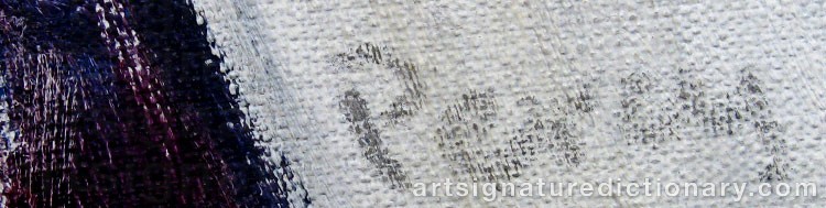 Signature by Arthur PERCY