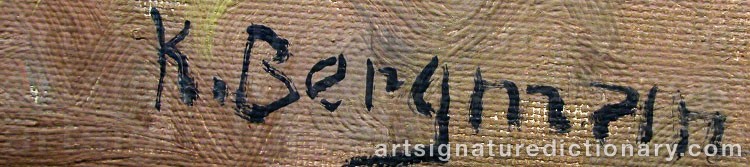 Signature by Karl BERGMAN