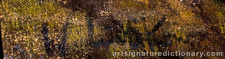 Authentic signature by Walter LEISTIKOW on Painting/Watercolour artwork