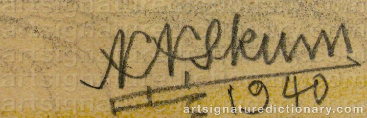 Signature by Nils Nilsson (Sami Artist) SKUM