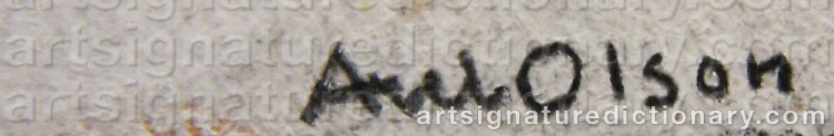 Signature by Axel OLSON