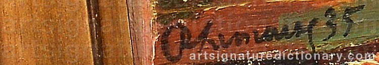 Authentic signature by Roger Marcel LIMOUSE on  artwork