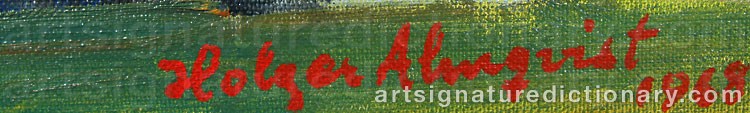 Signature by Holger ALMQVIST
