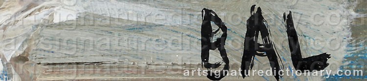Signature by Bengt Arne ‘Bal’ LINDEROS
