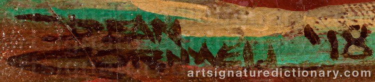 Authentic signature by Dean CORNWELL on Painting/Watercolour artwork
