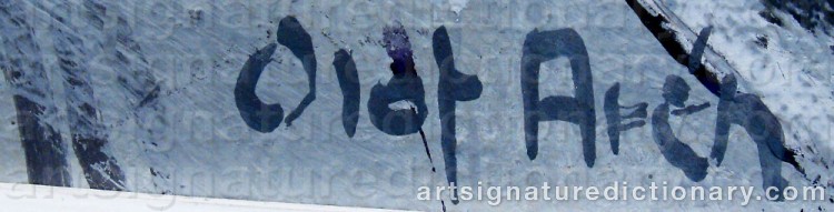 Signature by Olof ARÉN