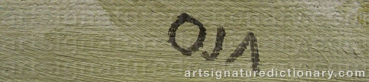 Forged signature of Onni OJA