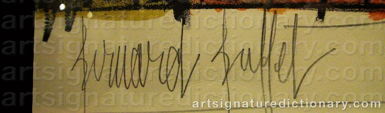 Signature by Bernhard BUFFET