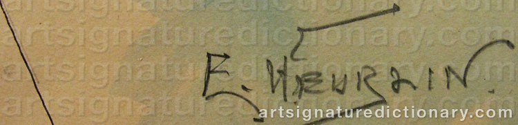 Signature by Erland HEURLIN