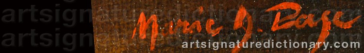Authentic signature by Marie Danforth PAGE on  artwork