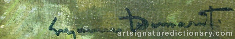 Authentic signature by Suzanne DEMAREST on Painting/Watercolour artwork