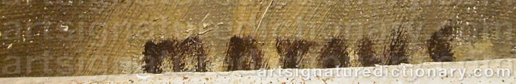 Signature by Max MARCUS