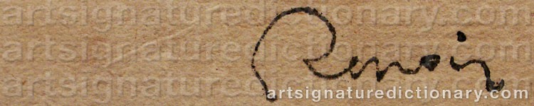Signature by Pierre Auguste RENOIR
