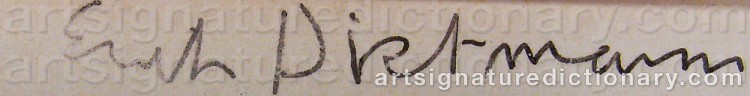 Signature by Erik DIETMAN