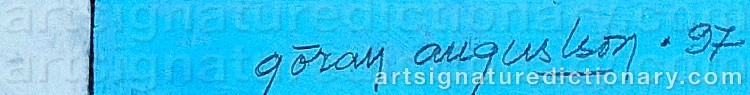 Signature by Göran AUGUSTSON