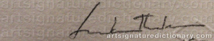 Signature by Helen FRANKENTHALER
