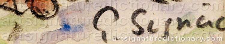 Signature by Paul SIGNAC