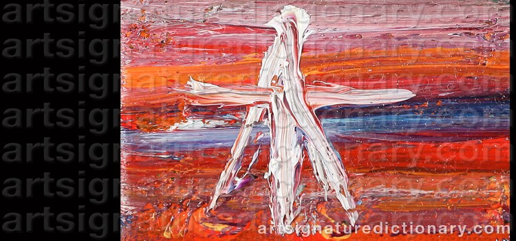 Authentic signature by ARTEYOW TEROSHIN on artwork