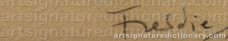Signature by Wilhelm FREDDIE