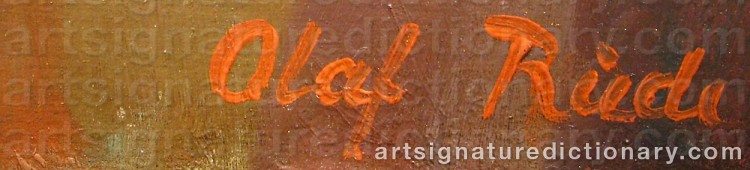 Forged signature of Olaf RUDE