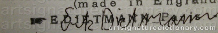 Signature by Erik DIETMAN