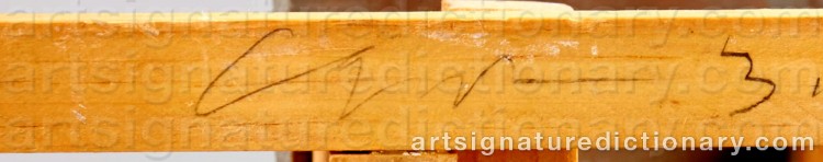 Authentic signature by Cristos GIANAKOS on Sculpture artwork