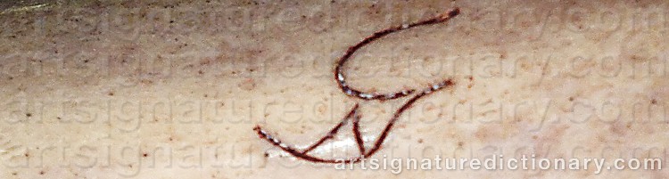 Authentic signature by Göte (Sami Artist) NILSSON on Other artwork