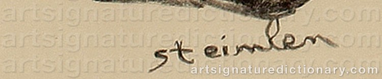 Signature by Théophile Alexandre STEINLEN