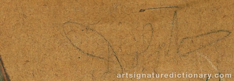 Authentic signature by John Henry DOLPH on  artwork