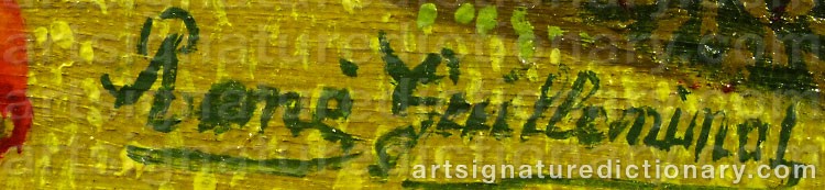 Signature by René GUILLEMINOT