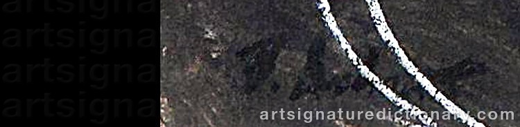 Authentic signature by Peter DOBROVIC on  artwork