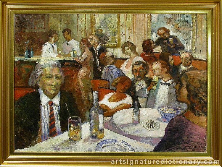 Close-up details showing Peter DAHL signature forgery characteristics