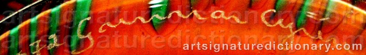 Signature by Gunnar CYRÉN