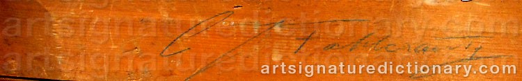 Signature by Carl Johan FAHLCRANTZ