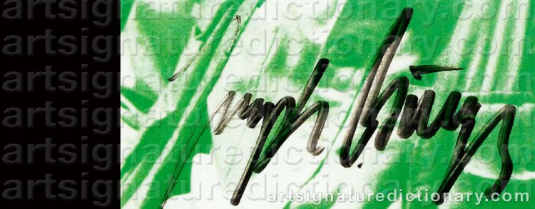Signature by Joseph BEUYS