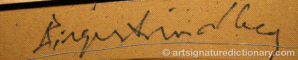 Signature by Birger LINDBERG