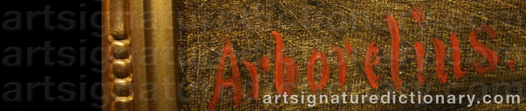 Signature by Olof ARBORELIUS