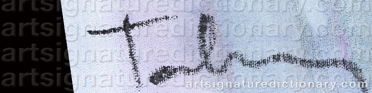 Authentic signature by Itzchak TARKAY on Painting/Watercolour artwork