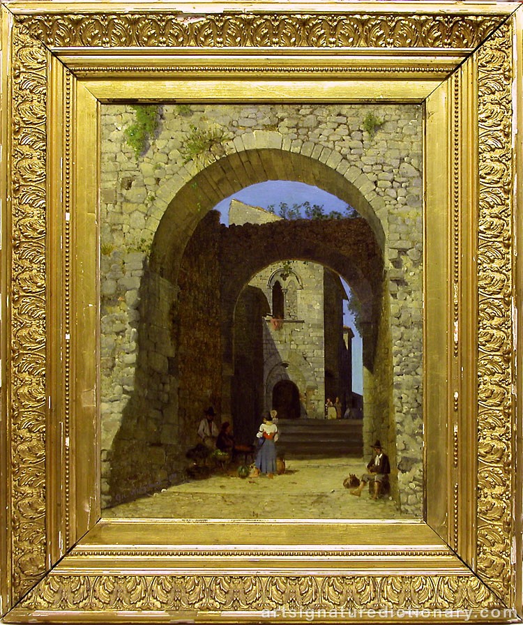 Close-up details showing Oscar Arnold WERGELAND signature forgery characteristics