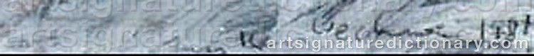 Authentic signature by Jan Kenneth WECKMAN on artwork
